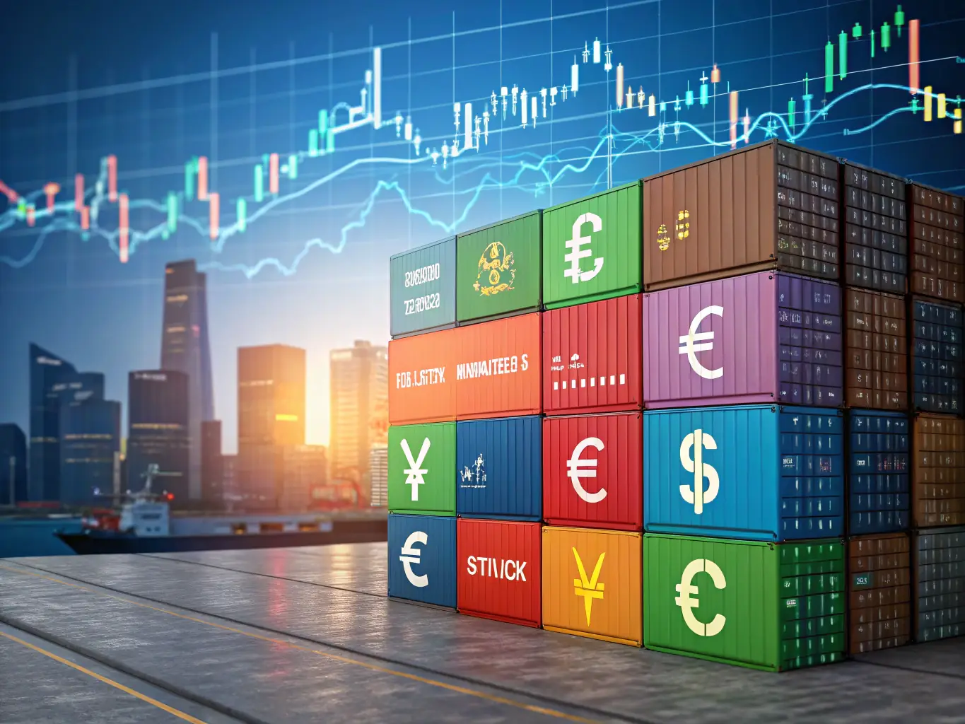 A diverse portfolio of investments, including stocks, bonds, and property, displayed in a visually appealing manner, representing diversified wealth building.